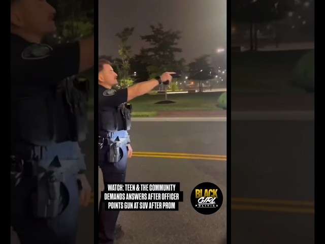 Officer Draws Gun Near Prom Night Crowd 👀 #Police #News #Shorts