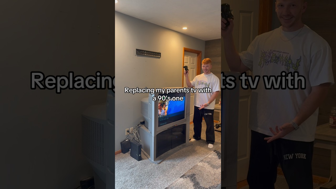 Replacing My Parents Tv With A 90’s One