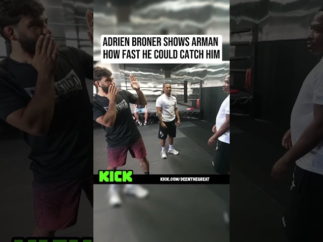 Adrien Broner Shows Arman How Fast He Could Catch Him