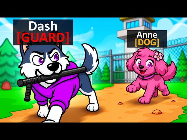 I Became a FAKE DOG in Roblox Escape The Dog Pound...