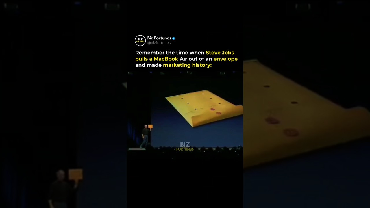 When Steve Jobs Pulls Macbook Air From An Envelope 😳