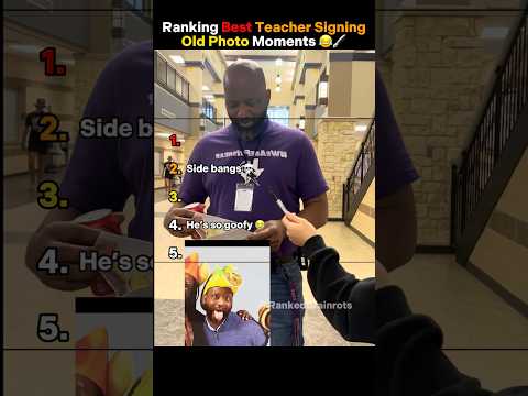 Ranking Best Teacher Signing Old Photo Moments (Teachers vs Their Old Photo!) 😂🖋️