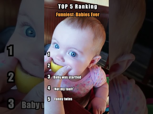 TOP 5 ranking funniest babies ever - Peachy Vines #shorts #baby #funnybabies #babyfails