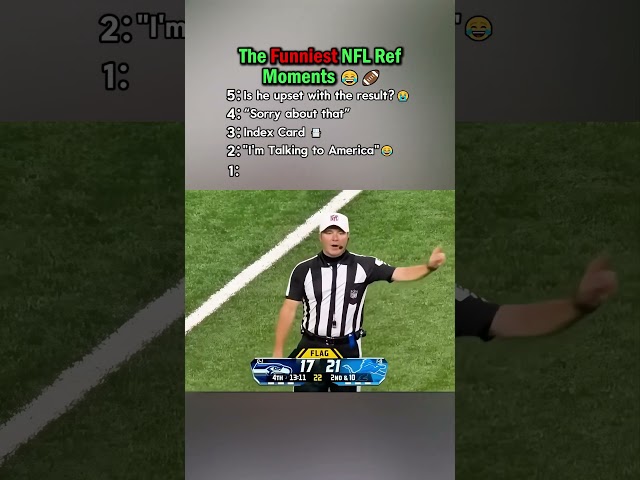 The moment of the referee🤣 #nfl #referee #football #sports #funny #lol