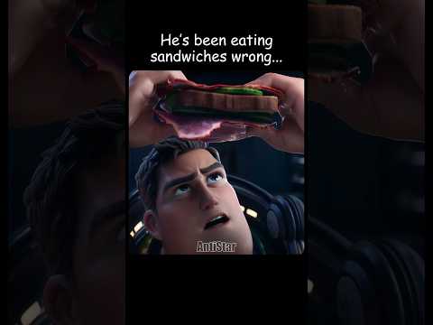 He’s been eating sandwiches wrong 🥩😋