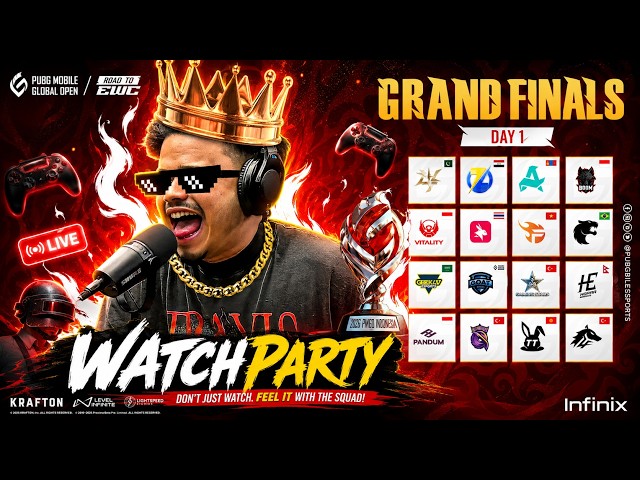 watchparty 2026 PMGO S1 Main Event | Grand Finals | Din 1 | PUBG MOBILE Global Open Season 1