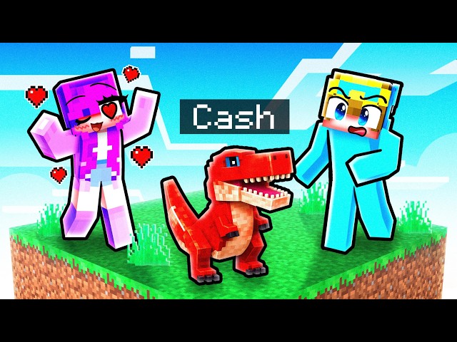 I Pretended to Be a BABY T-REX on ONE CHUNK!