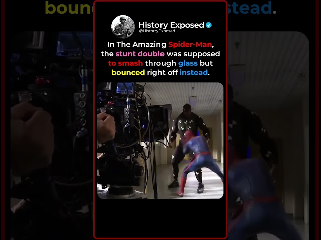 When The Amazing Spider-Man's Glass Stunt Went Wrong 🕷️💥
