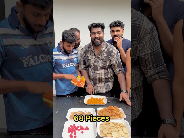 Closest to 50 Pieces | PsychoAliyanz #psychoaliyanz #funnychallenge #shorts #funny #challenge