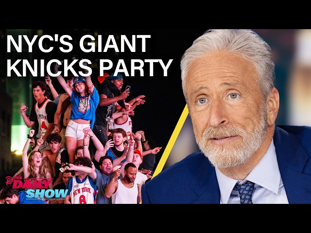 NYC's Joyous Knicks Victory Celebration vs. Trump's Joyless White House UFC Fight | The Daily Show