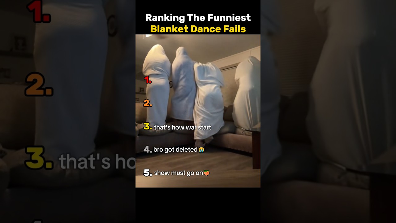 Ranking the Funniest Blanket Dance Challenge Fails 💃🤣 #funny