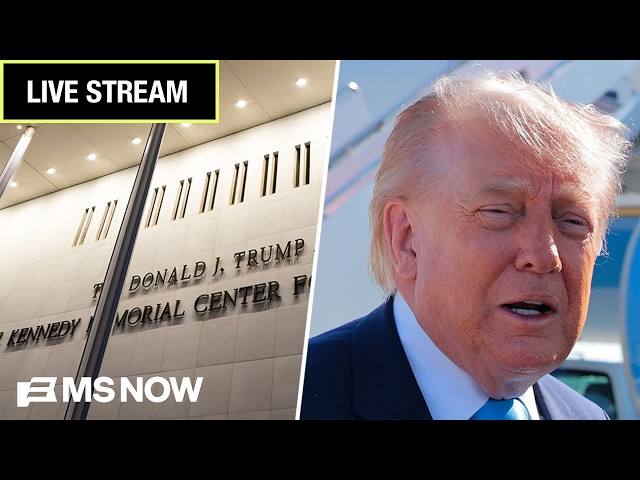 LIVE: See Donald Trump's name come off the Kennedy Center as it happens