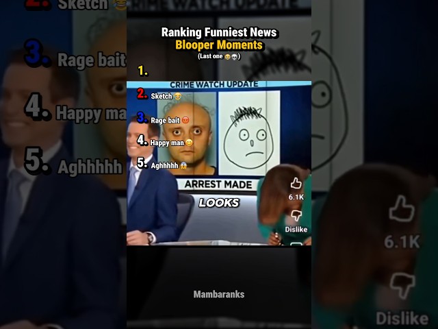 Ranking funniest news bloopers