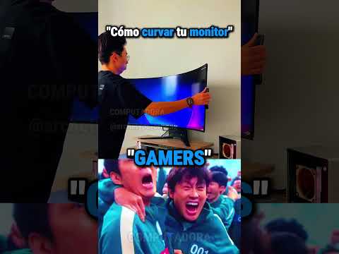 “Cómo curvar tu monitor💀” #pcgaming #benchmark #rtx5050 #gtx1080ti