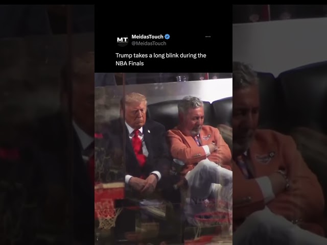 Trump Dozes Off During NBA Finals 😴
