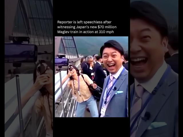 Reporter left completely speechless by Japan’s new $70M Maglev train 🤯