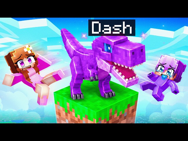 I Pretended to be a BABY T-REX on ONE BLOCK!