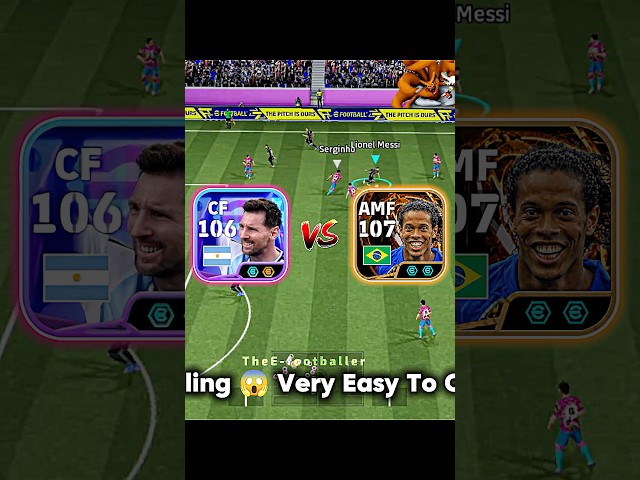 Blitz Curler Messi vs Ronaldinho | Who is Best ? #efootball #efootballmobile #pes #shorts