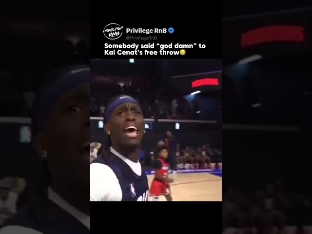 Somebody said “god damn” to Kai Cenat’s free throw😭