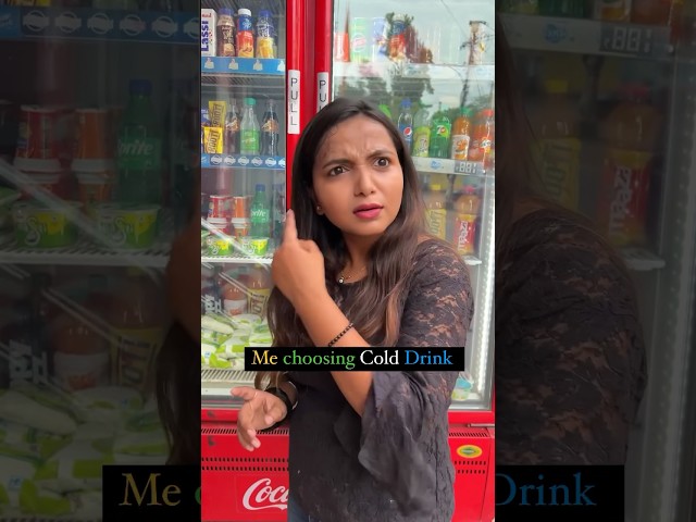 Cold Drink mh bhi itna sochna padhta hai 🥲 #shorts #viral #thought