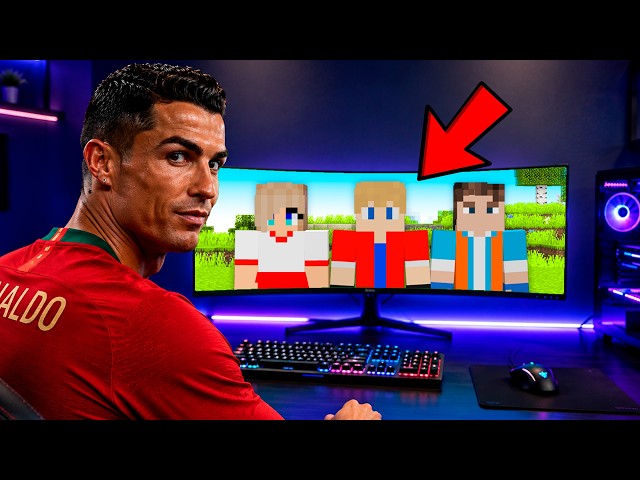 Ajudei JOGADORES DA COPA a JOGAR MINECRAFT PELA PRIMEIRA VEZ!