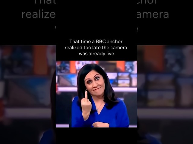That time a BBC anchor realized too late the camera was already live 💀