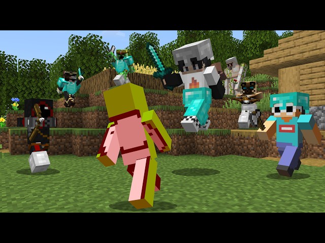 Minecraft Speedrunner VS 6 Hunters REMATCH (Hunters POV)