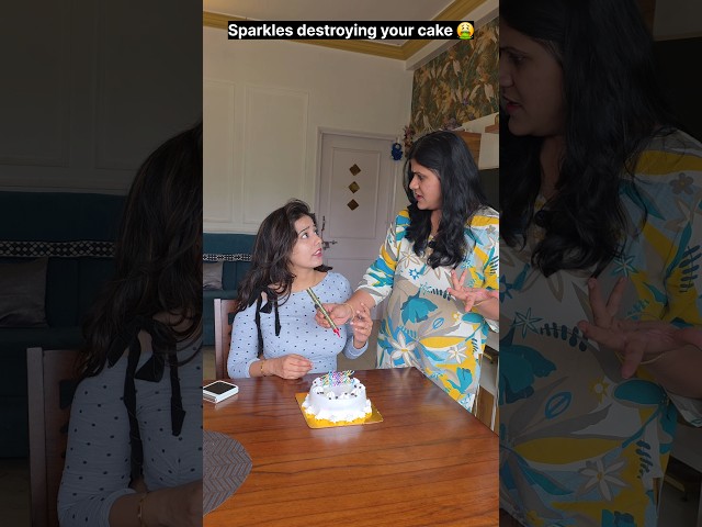 "Stop putting fire sparkles on cake." 🤯😲🤔 #relatable #trending #shorts