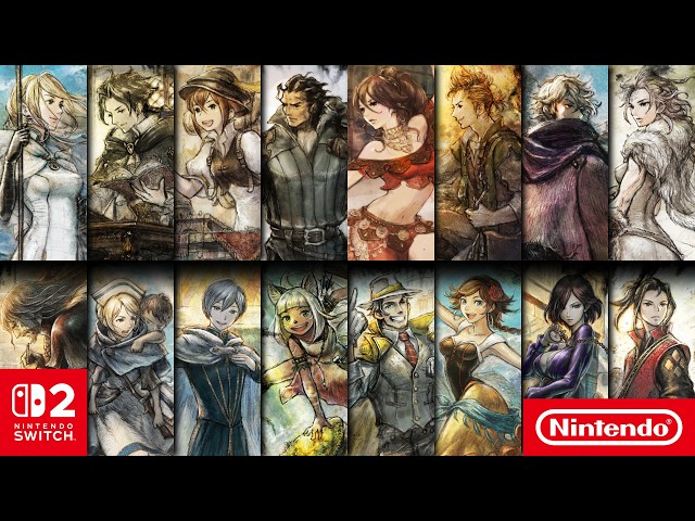 OCTOPATH TRAVELER & OCTOPATH TRAVELER II | Nintendo Switch 2 Release Date Announcement Trailer