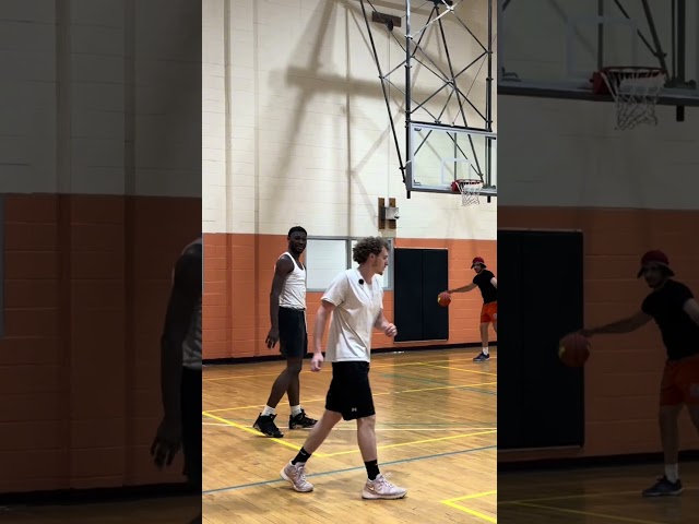 Either he bumped his head or there was something in that lollipop😭 #basketball #fight #punches