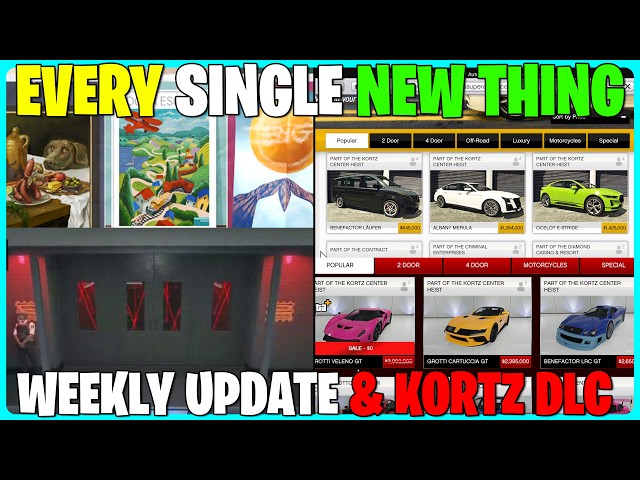EVERY Single NEW Feature Added In The Kortz Center Heist DLC - GTA 5 Online Weekly Update