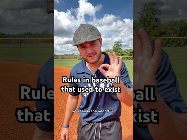 Rules in baseball that used to exist | #baseball #skit #content #shorts