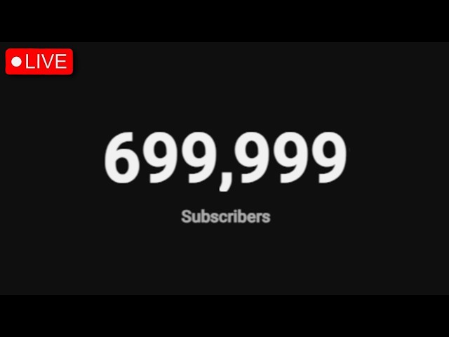 I HIT 700K..