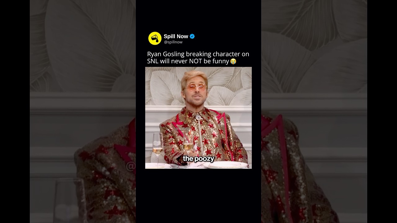Ryan Gosling breaking character on SNL 😂
