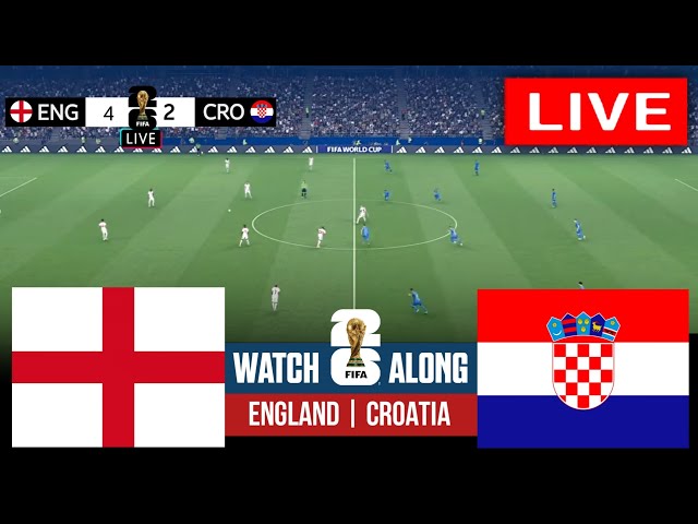🔴 England Vs Croatia Live | FIFA World Cup 2026 | Full Match Streaming | Video Game Simulation