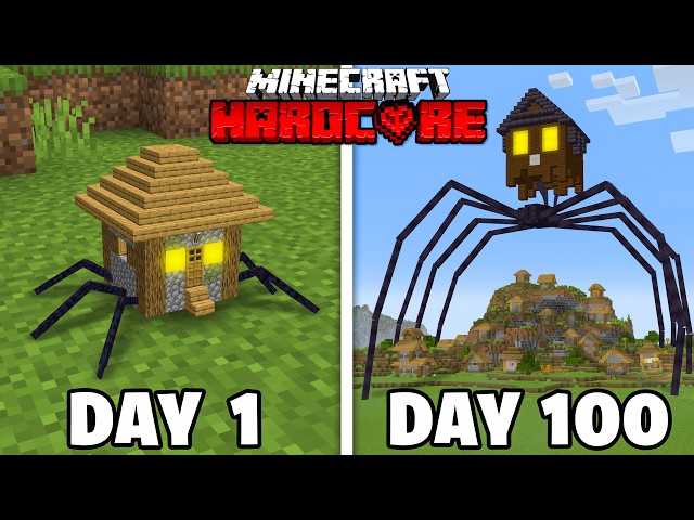 I Survived 100 Days as HOUSE HEAD in Minecraft