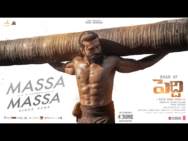 Massa Massa Video Song | Peddi | Ram Charan | Buchi Babu | Janhvi | AR Rahman | Vishal Mishra