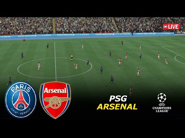 Arsenal vs. PSG | Champions League. | eFootball PES 21Video Game  Simulation