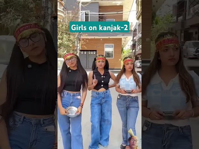 girls on kanjak part 2 #shorts #viral #school life #sejal gaba #garg motivation# trending