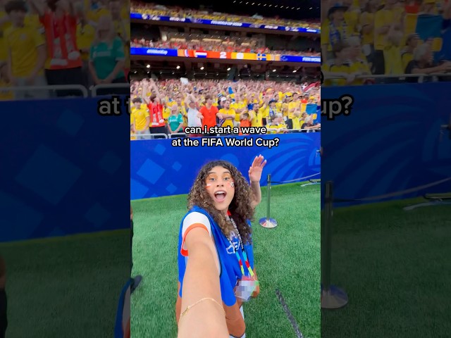 Can I Start a Wave at the FIFA World Cup? 🌊⚽️🏆 #ad #FIFAWorldCup