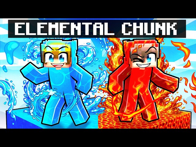 NOOB vs PRO: Elemental Chunk Battle! (Minecraft)