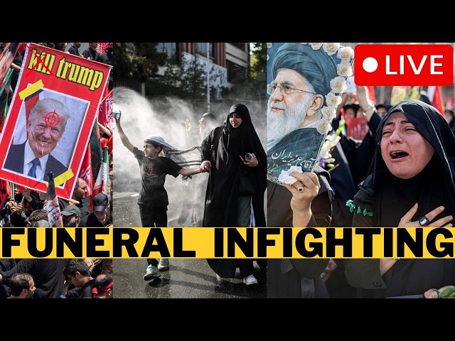 LIVE: Chaos ERUPTS At Khamenei Funeral In Iran - Infighting Inside IRGC