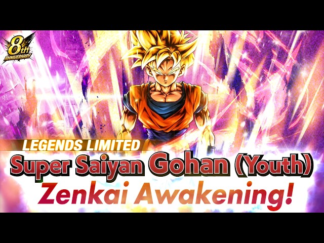 "Super Saiyan Gohan (Youth)（LL）" Zenkai Awakening Trailer | DRAGON BALL LEGENDS