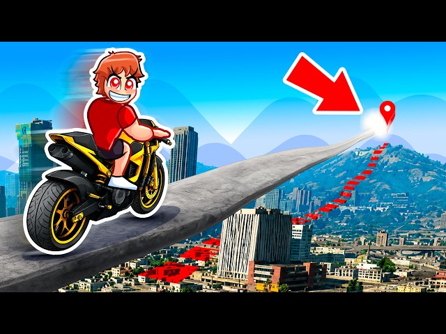 I Crossed The GTA 5 Map In A Perfectly Straight Line...