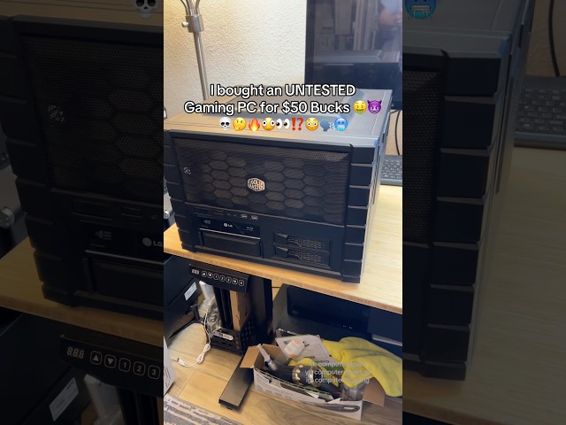 Would you spend $50 on a PC not knowing the specs? 🫪👀😳⁉️🔥🥶💀 #pc #computer #tech #pcbuild