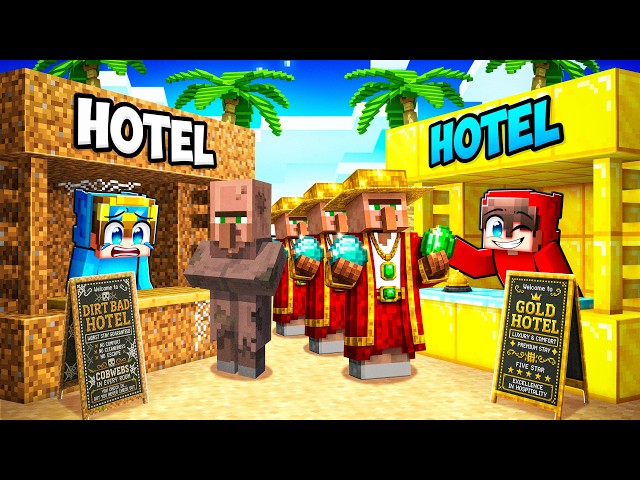 POOR vs RICH Hotel Battle! (Minecraft)