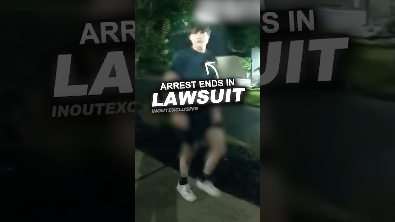 Officer Confronts Teenagers Walking Down Street