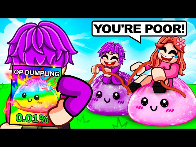I Pretended to be a NOOB in Roblox Dumpling Race with OP SECRETS