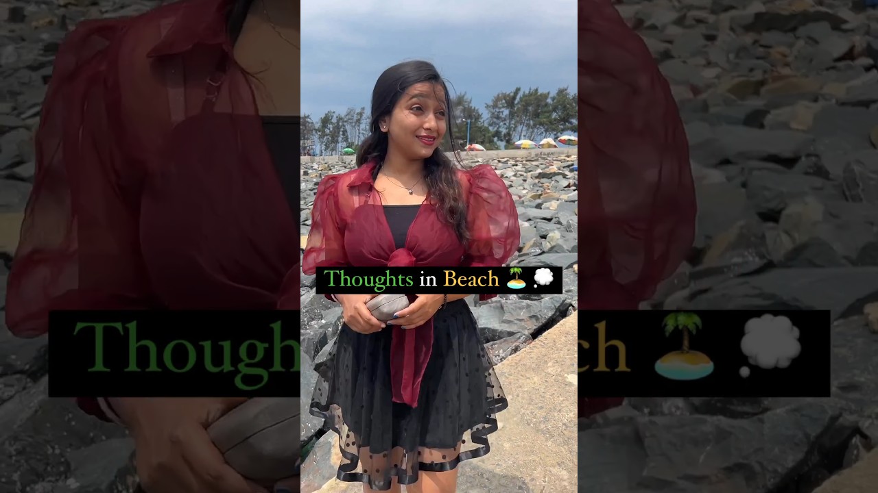 Thoughts on beach  ⛱️🌊🏖️ #shorts #viral