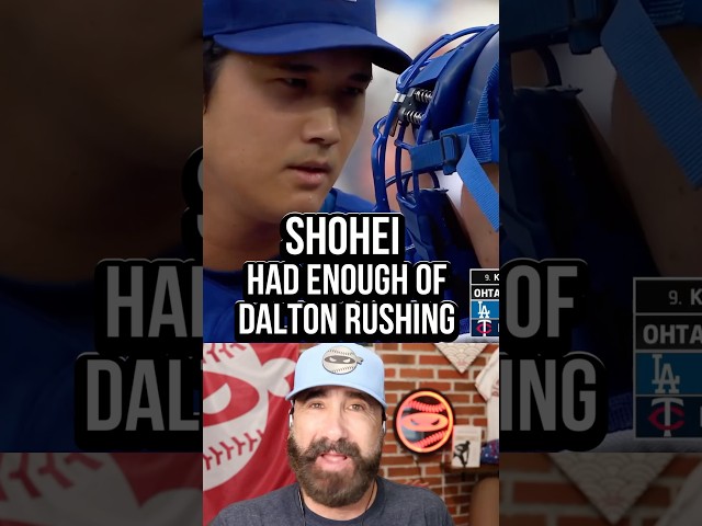 Shohei Ohtani had enough of Dalton Rushing 😳